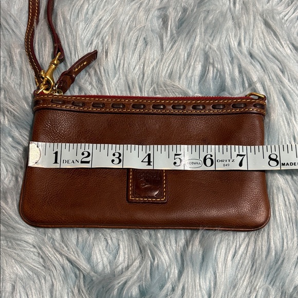 Dooney & Burke Florentine Chestnut Leather Wristlet - Picture 6 of 7